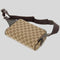GUCCI Signature GG Canvas Unisex Waist Belt Bag Beige RS-449174