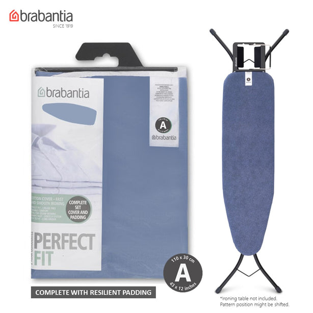 Brabantia PerfectFit Ironing Board Replacement Cover Complete Set, A, 110 x 30 cm