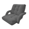 Folding Floor Armchair Sofa / Adjustable Back & Lumbar support - Grey
