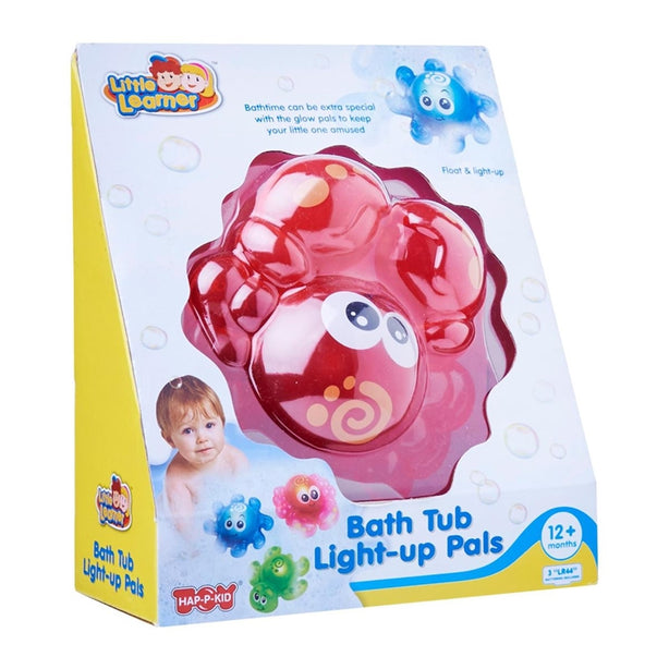 Hap-P-Kid Little Learner Bath Tub Light Up Pals (Crab / Red)