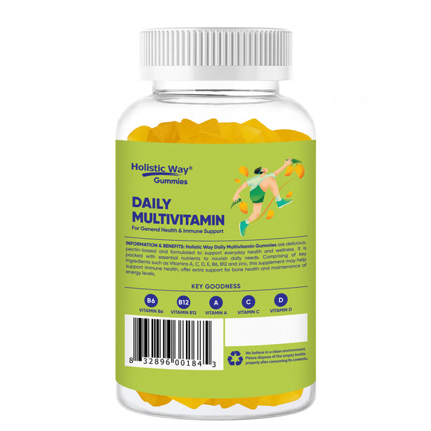 Holistic Way Daily Multivitamin Gummy for General Health & Immune Support, Vegan (60 Gummies)