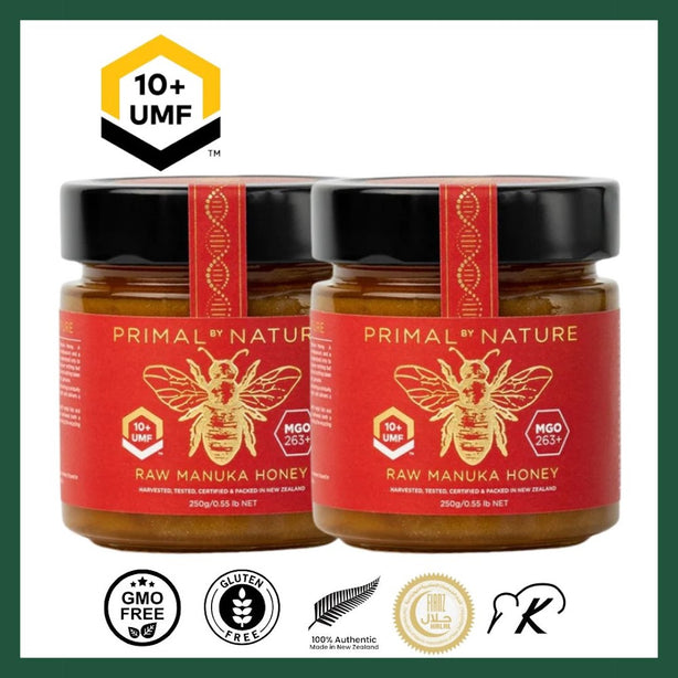 Primal by Nature DNA-tested Raw Manuka Honey UMF™ 10+ 250g (Bundle of 2)