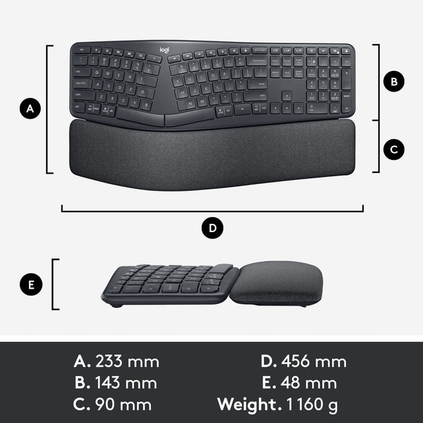 Logitech Ergo K860 Wireless Split Ergonomic Keyboard