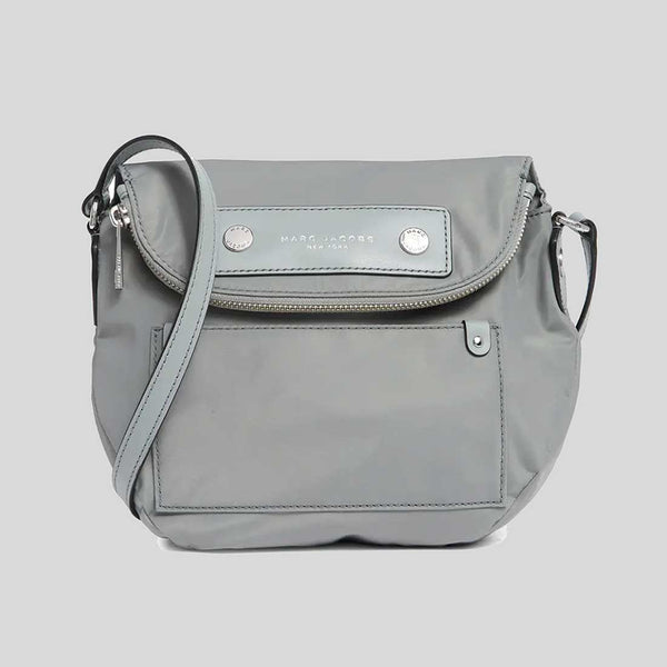 MARC JACOBS Preppy Nylon Mini Natasha Crossbody Bag Rock Grey RS