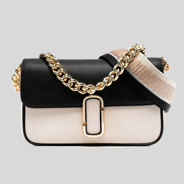 MARC JACOBS THE J Marc Shoulder Bag Greige Multi RS