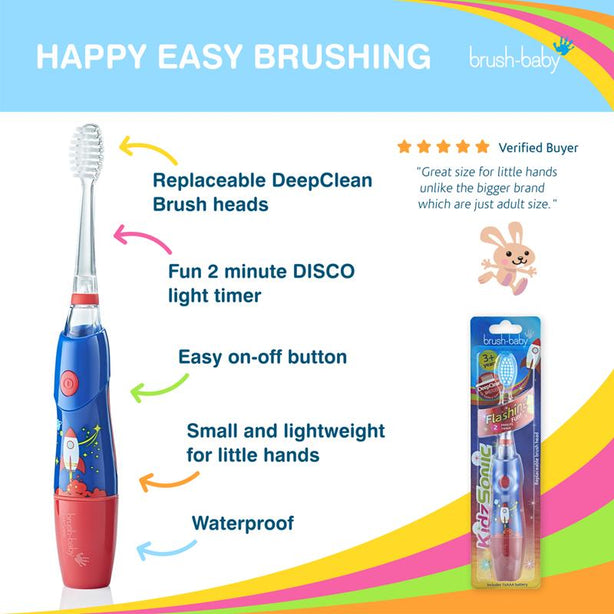 Brush-baby KidzSonic Electric Toothbrush 3-6 yrs (Rocket)