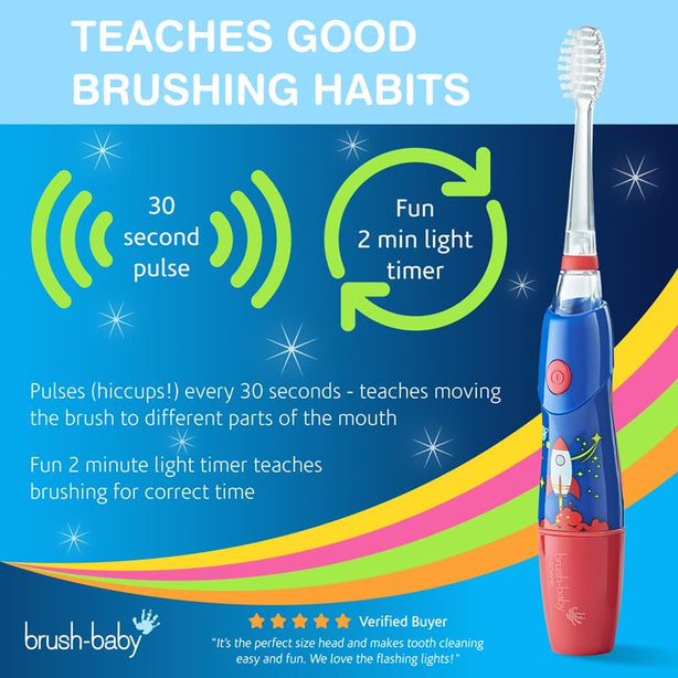 Brush-baby KidzSonic Electric Toothbrush 3-6 yrs (Rocket)
