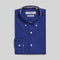 Coupe cousu, Cobalt Blue, Long Sleeve Shirt with Contrast Trim Fabric