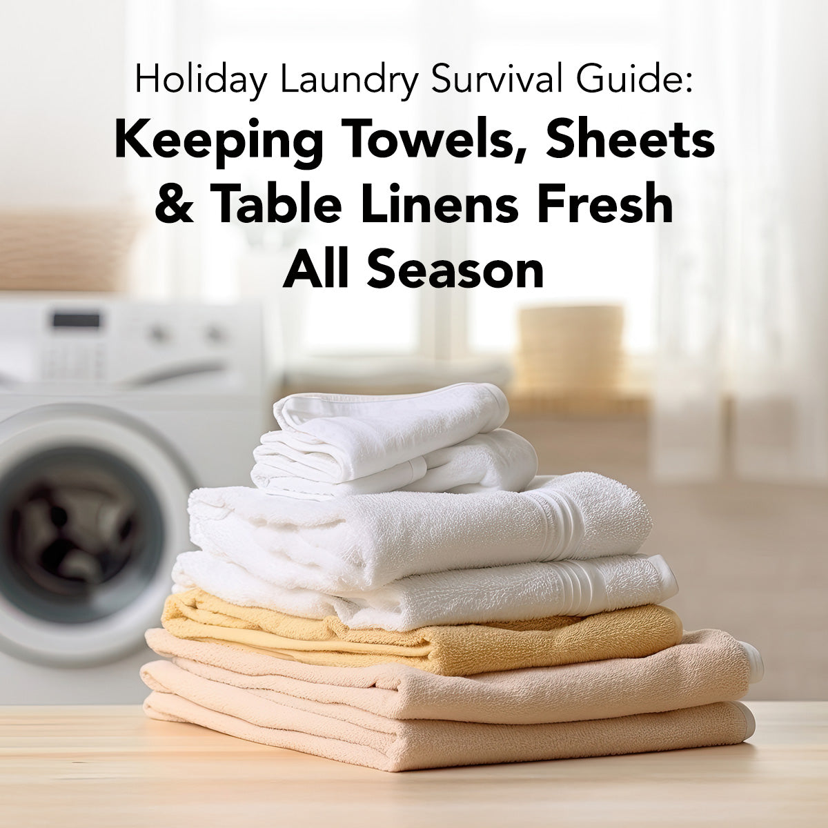 Holiday Laundry Survival Guide: Keeping Towels, Sheets & Table Linens Fresh All Season