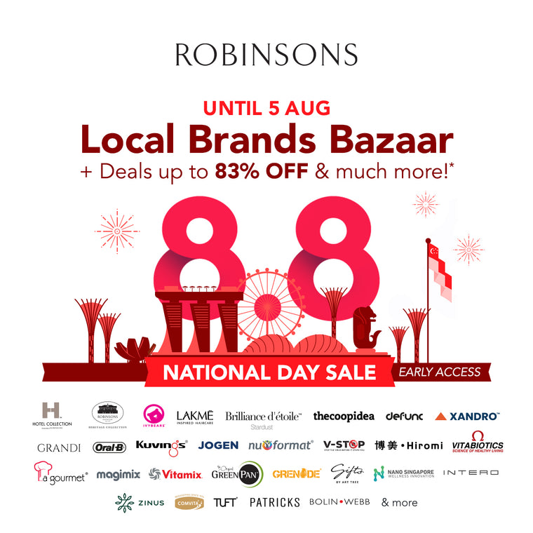 Celebrate Singapore with Early Access to Robinsons 8.8 National Day Sale!