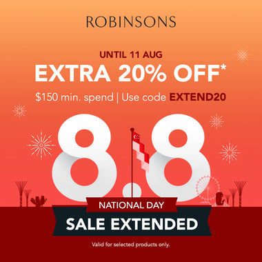 Celebrate Singapore's National Day with Robinsons' 8.8 Sales!