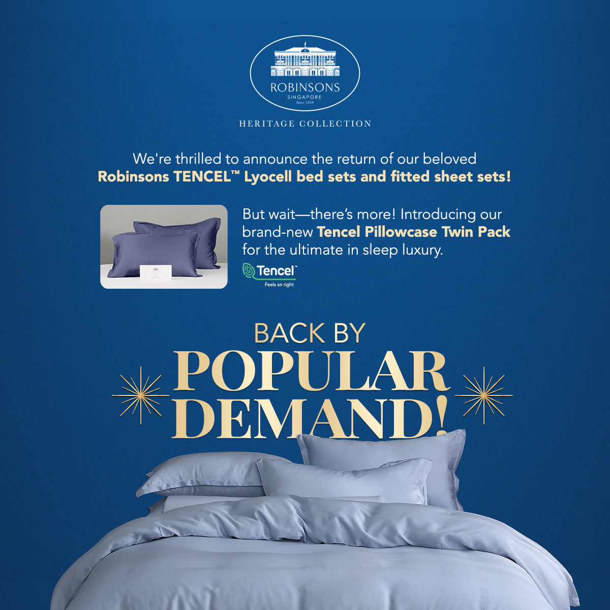 Back By Popular Demand: The Robinsons TENCEL™ Lyocell Heritage Collection Returns!