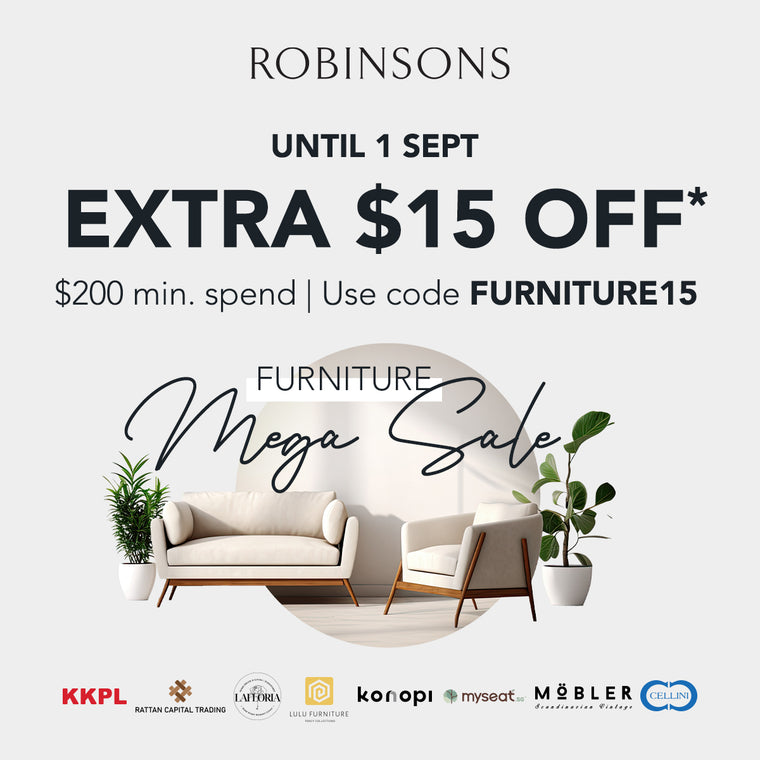 Until 1 Sept: Furniture Mega Sale – Your Home’s New Beginning