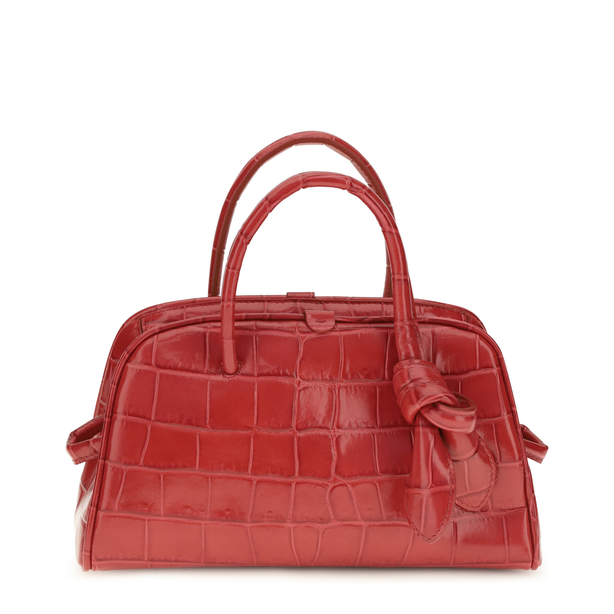 Calf Leather Handbag - Red