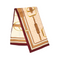 Printed Silk Twill Carré in Beige