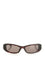 Balenciaga Cosmo Rectangular Sunglasses - Brown