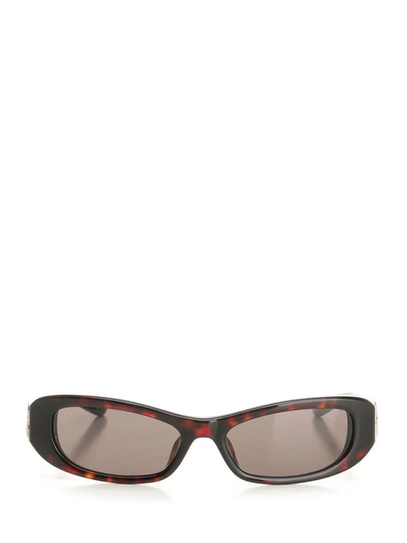 Balenciaga Cosmo Rectangular Sunglasses - Brown