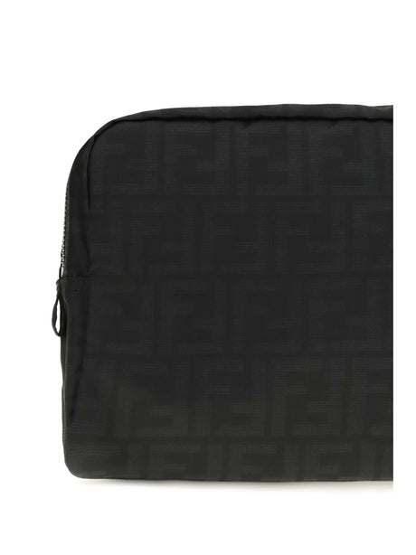 Fendi Medium Superlight FF Zucca fabric Beauty Case - Black
