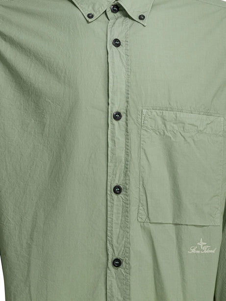Stone Island Casual shirt with logo - Green
