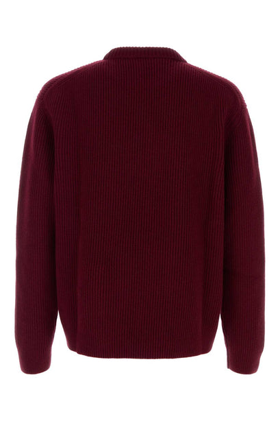 Burgundy Wool Blend Sweater