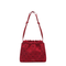 Romy Perforated Red Suede Pouch