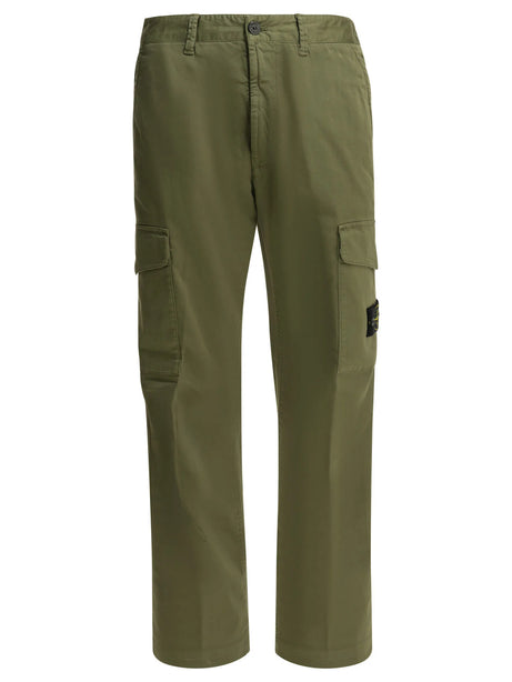 Stone Island Cargo pants with logo - Green
