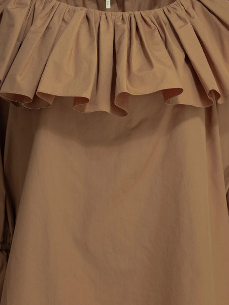 Chloé Casual top with ruffles - Brown