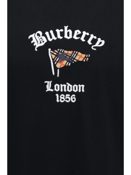 Burberry Check cotton T-shirt - Black
