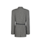 Wrap Tailored Jacket in Khaki/Brown