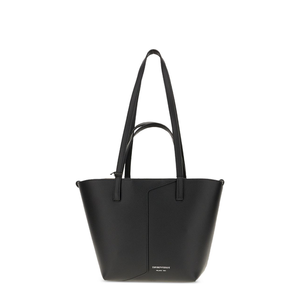 Leather Shopper Bag - Black