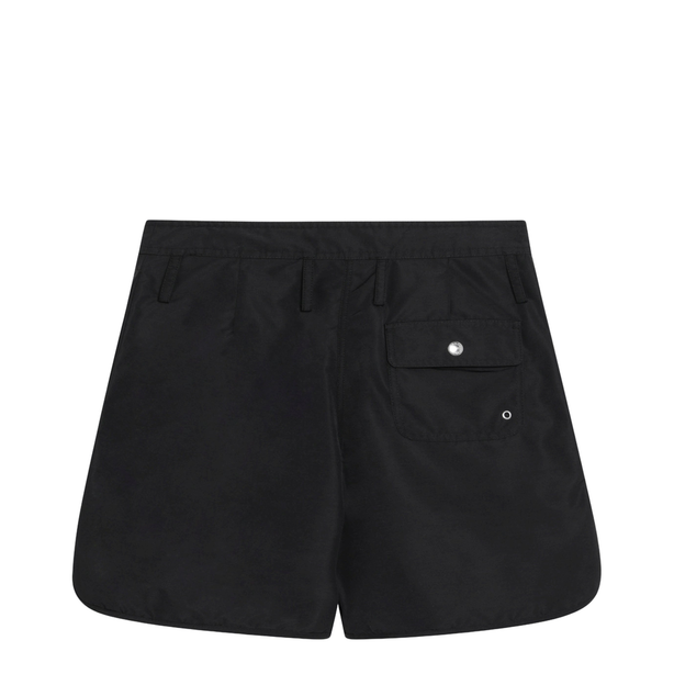 Black Re-Nylon Shorts With Drawstring