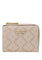 Kate Spade Spade Flower Small L-zip Wallet - Dark Beige/Moon Dust