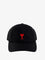 Ami Paris Cotton hat with embroidered logo on the front - Noir