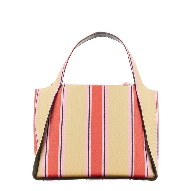 Barbes Small Lambskin Tote - Candy Pink/Black/White