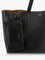 Saint Laurent Leather shopping bag with front logo - Nerorusticcamel