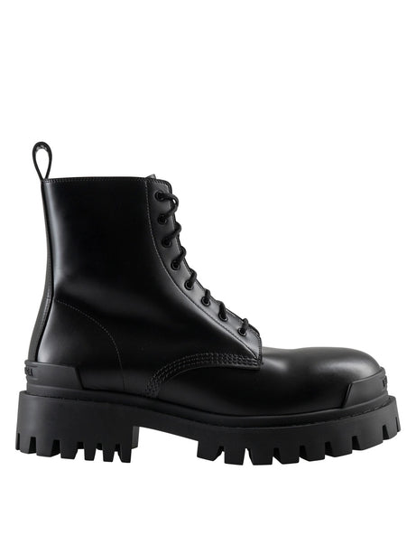 Leather Shoes Strike Zip