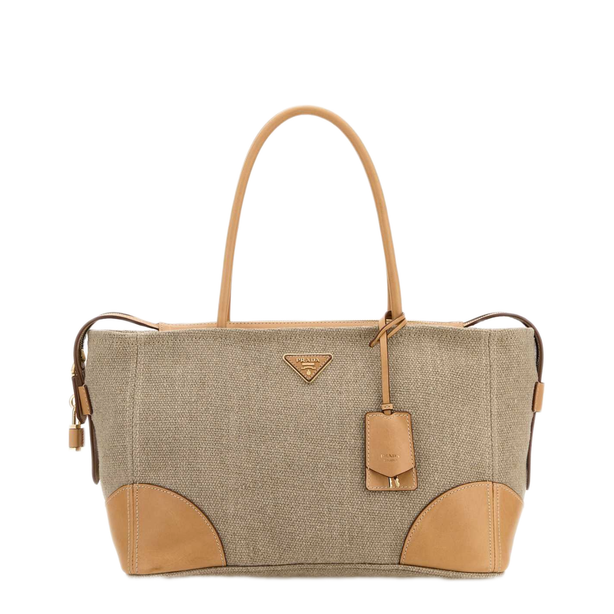 Large Linen Tote - Rope/Natural