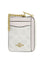 Coach Zip Card Case In Signature Canvas - White/Chalk