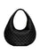 Saint Laurent ICARE Lambskin Hobo Bag - Black