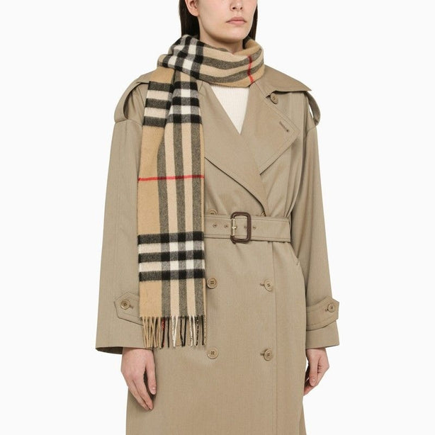 Checked Cashmere Scarf