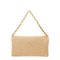 Large Suede Shoulder Bag - Beige