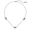 Marc Jacobs The J Marc Luxe Station Necklace - Silver/ Crystal 2P5JNC001J56