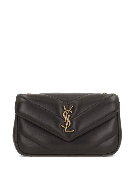 Saint Laurent LouLou Mini Lambskin Crossbody - Urban Grey