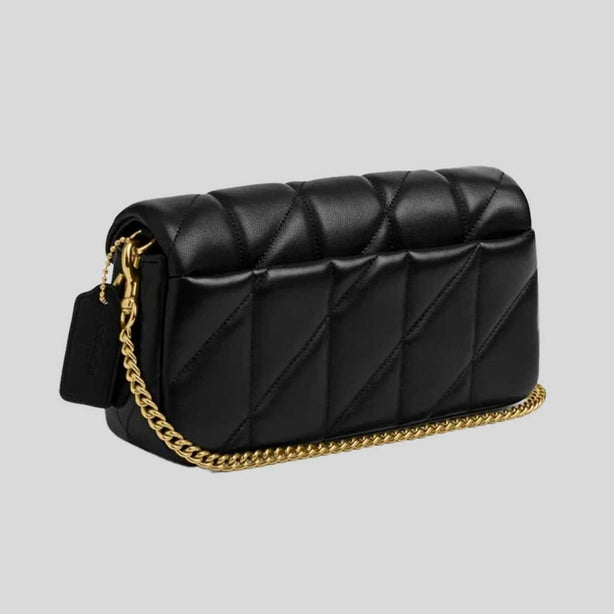 COACH Tabby Chain Crossbody Bag 19 With Quilting Black RS-CBH23