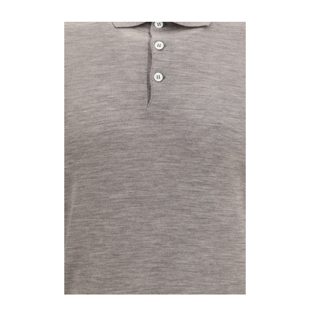 Virgin Wool Polo Sweater