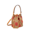 T Monogram Raffia Bucket Bag - Natural
