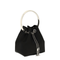 Bon Bon Satin Handbag - Black / Silver