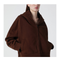 Brown Cotton Zip Up Sweatshirt