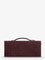 Bottega Veneta Andiamo Suede Clutch with Intrecciato pattern - Deep Mahogany-M B