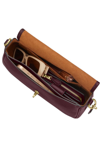 Coach Hadley Shoulder Bag - Dark Wine